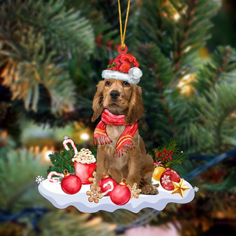 Ornament- English Cocker Spaniel 2-Better Christmas Hanging Ornament, Happy Christmas Ornament, Car Ornament - Thegiftio UK