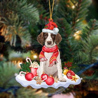 Ornament- English Springer Spaniel 1-Better Christmas Hanging Ornament, Christmas Ornament, Car Ornament - Thegiftio UK
