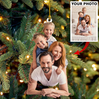 Ornament - Family Cute Custom photo Ornament - Thegiftio UK