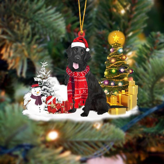 Ornament- Flat Coat Retrievers Christmas Ornament Dog Ornament, Car Ornament, Christmas Ornament - Thegiftio UK