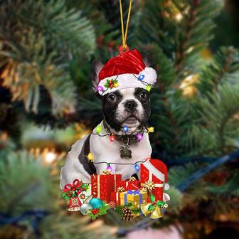 Ornament- French Bulldog 2-Dog Be Christmas Tree Hanging Ornament, Happy Christmas Ornament, Car Ornament - Thegiftio UK