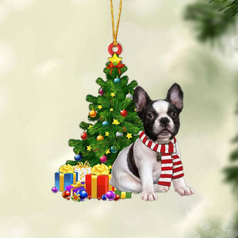 Ornament- French Bulldog 3-Christmas Star Hanging Ornament, Happy Christmas Ornament, Car Ornament - Thegiftio UK