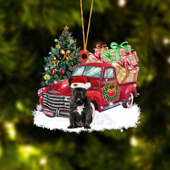 Ornament- French Bulldog Christmas Hanging Ornament Dog Ornament, Car Ornament, Christmas Ornament - Thegiftio UK
