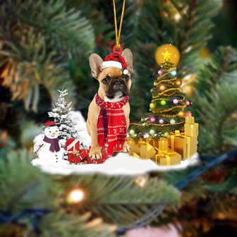 Ornament- French Bulldog Christmas Ornament Dog Ornament, Car Ornament, Christmas Ornament - Thegiftio UK