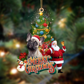 Ornament- French Bulldog1-Christmas Tree&Dog Hanging Ornament, Happy Christmas Ornament, Car Ornament - Thegiftio UK