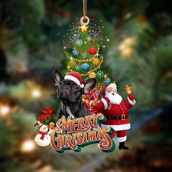 Ornament- French Bulldog4-Christmas Tree&Dog Hanging Ornament, Happy Christmas Ornament, Car Ornament - Thegiftio UK