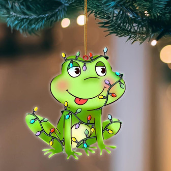 Ornament- Frog Christmas Light Hanging Ornament Dog Ornament, Car Ornament, Christmas Ornament - Thegiftio UK