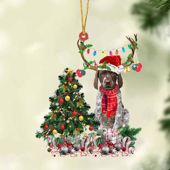 Ornament- German Shorthaired Pointer 1-Christmas Tree Gift Hanging Ornament, Christmas Ornament, Car Ornament - Thegiftio UK