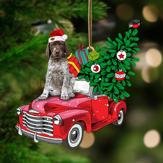 Ornament- German Shorthaired Pointer-Pine Truck Hanging Ornament, Happy Christmas Ornament, Car Ornament - Thegiftio UK
