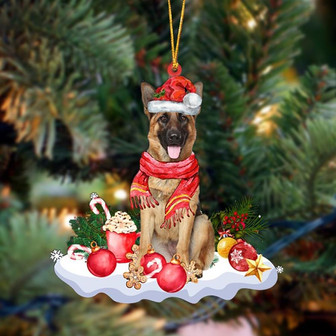 Ornament- German Shepherd 2-Better Christmas Hanging Ornament, Happy Christmas Ornament, Car Ornament - Thegiftio UK