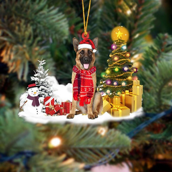 Ornament- German Shepherd Christmas Ornament Dog Ornament, Car Ornament, Christmas Ornament - Thegiftio UK