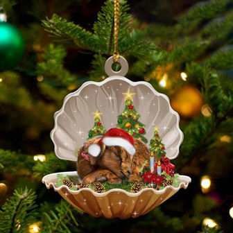 Ornament- Goat3-Sleeping Pearl in Christmas Two Sided Ornament, Happy Christmas Ornament, Car Ornament - Thegiftio UK