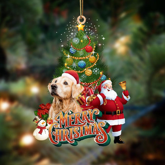 Ornament- Golden Retriever-Christmas Tree&Dog Hanging Ornament, Happy Christmas Ornament, Car Ornament - Thegiftio UK