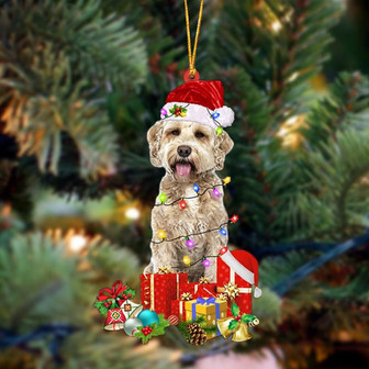 Ornament- Goldendoodle 1-Dog Be Christmas Tree Hanging Ornament, Happy Christmas Ornament, Car Ornament - Thegiftio UK