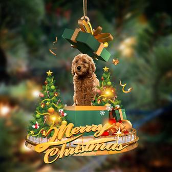 Ornament- Goldendoodle-Christmas Gifts&dogs Hanging Ornament, Happy Christmas Ornament, Car Ornament - Thegiftio UK