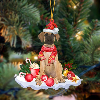Ornament- Great Dane 1-Better Christmas Hanging Ornament, Happy Christmas Ornament, Car Ornament - Thegiftio UK