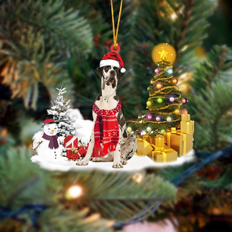 Ornament- Great Dane Christmas Ornament Dog Ornament, Car Ornament, Christmas Ornament - Thegiftio UK