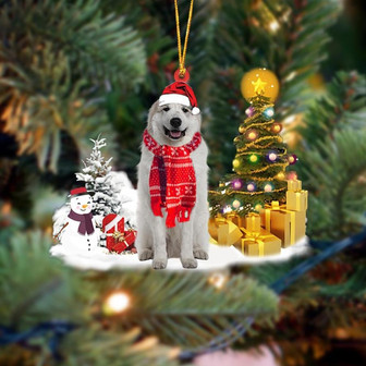 Ornament- Great Pyrenees Christmas Ornament Dog Ornament, Car Ornament, Christmas Ornament - Thegiftio UK