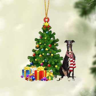 Ornament- Greyhound 1-Christmas Star Hanging Ornament, Happy Christmas Ornament, Car Ornament - Thegiftio UK