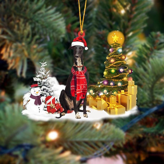 Ornament- Greyhound Christmas Ornament Dog Ornament, Car Ornament, Christmas Ornament - Thegiftio UK