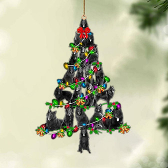 Ornament- Groenendael-Christmas Tree Lights-Two Sided Ornament, Happy Christmas Ornament, Car Ornament - Thegiftio UK