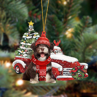Ornament- Havanese-Christmas Car Two Sided Ornament, Happy Christmas Ornament, Car Ornament - Thegiftio UK