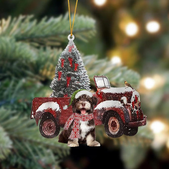 Ornament- Havanese-Christmas Truck Two Sided Ornament, Happy Christmas Ornament, Car Ornament - Thegiftio UK