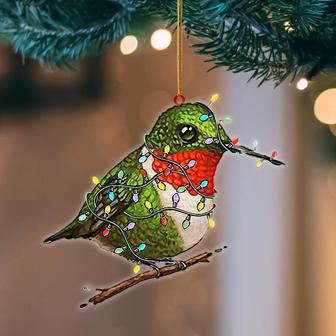 Ornament- Hummingbird Christmas Light Hanging Ornament Dog Ornament, Car Ornament, Christmas Ornament - Thegiftio UK