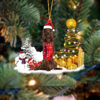 Ornament- Irish setter Christmas Ornament Dog Ornament, Car Ornament, Christmas Ornament - Thegiftio UK
