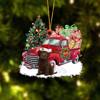 Ornament- Labradoodle Christmas Hanging Ornament Dog Ornament, Car Ornament, Christmas Ornament - Thegiftio UK