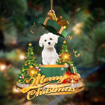 Ornament- Maltes-Christmas Gifts&dogs Hanging Ornament, Happy Christmas Ornament, Car Ornament - Thegiftio UK