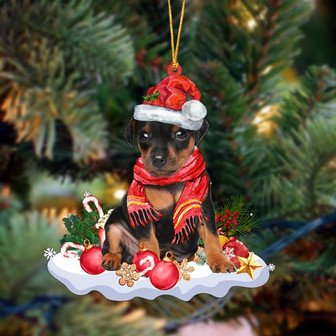 Ornament- Miniature Pinscher-Better Christmas Hanging Ornament, Happy Christmas Ornament, Car Ornament - Thegiftio UK