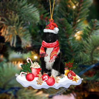 Ornament- Newfoundland 1-Better Christmas Hanging Ornament, Happy Christmas Ornament, Car Ornament - Thegiftio UK