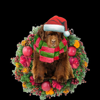 Ornament- Newfoundland Christmas Ornament, Happy Christmas Ornament, Car Ornament - Thegiftio UK