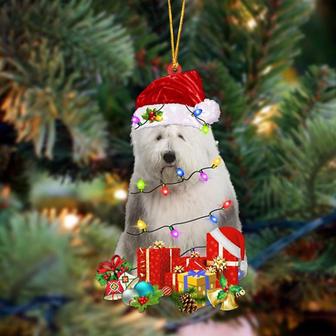 Ornament- Old English Sheepdog-Dog Be Christmas Tree Hanging Ornament, Happy Christmas Ornament, Car Ornament - Thegiftio UK