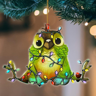 Ornament- Parrot Christmas Light Hanging Ornament Dog Ornament, Car Ornament, Christmas Ornament - Thegiftio