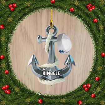 Ornament - Personalized Sailor Custom Name Shaped Ornament, Custom Shaped Flat Ornament Christmas, Christmas Decor - Thegiftio UK