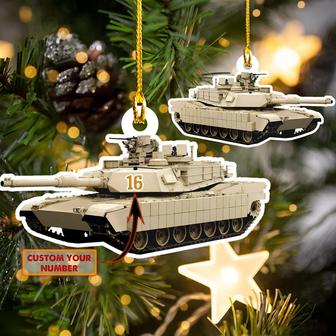 Ornament - Personalized Tank Name Ornament, Custom Shape Flat Ornament, Custom Tank Name Ornament - Thegiftio UK