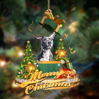 Ornament- Pitbull Dog-Christmas Gifts&dogs Hanging Ornament, Happy Christmas Ornament, Car Ornament - Thegiftio UK