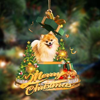 Ornament- Pomeranian-Christmas Gifts&dogs Hanging Ornament, Happy Christmas Ornament, Car Ornament - Thegiftio UK