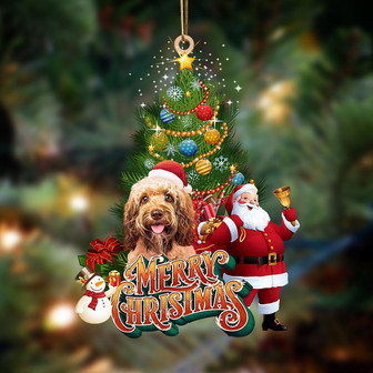 Ornament- Poodle 4-Christmas Tree&Dog Hanging Ornament, Happy Christmas Ornament, Car Ornament - Thegiftio UK
