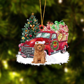 Ornament- Poodle Christmas Hanging Ornament Dog Ornament, Car Ornament, Christmas Ornament - Thegiftio UK