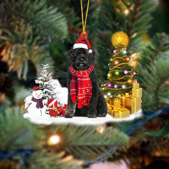 Ornament- Portuguese Water Dog Christmas Ornament Dog Ornament, Car Ornament, Christmas Ornament - Thegiftio UK