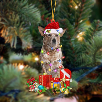 Ornament- RED Heeler-Dog Be Christmas Tree Hanging Ornament, Happy Christmas Ornament, Car Ornament - Thegiftio UK