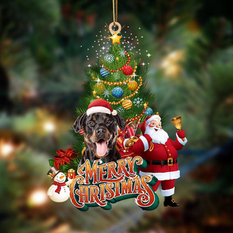 Ornament- Rottweiler3-Christmas Tree&Dog Hanging Ornament, Happy Christmas Ornament, Car Ornament - Thegiftio UK