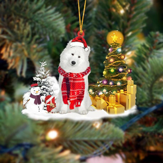 Ornament- Samoyed Christmas Ornament Dog Ornament, Car Ornament, Christmas Ornament - Thegiftio UK