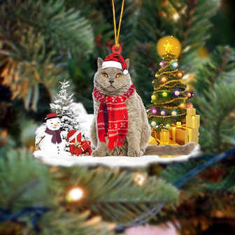 Ornament- Selkirk Rex Cat Christmas Ornament Dog Ornament, Car Ornament, Christmas Ornament - Thegiftio UK