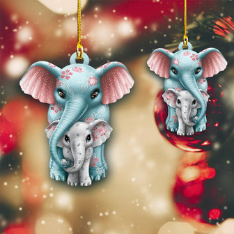 Ornament - Shaped Ornament - Elephant Lover Ornament, Perfect Elephant Ornament, Christmas Ornament Decor - Thegiftio UK