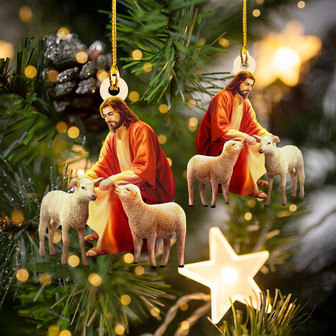 Ornament - Shaped Ornament - Jesus Ornament, Perfect Jesus Ornament, Christmas Ornament Decor - Thegiftio UK