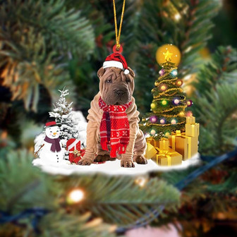 Ornament- shar pei Christmas Ornament Dog Ornament, Car Ornament, Christmas Ornament - Thegiftio UK
